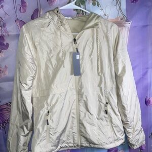 New Balance Cream Hooded Jacket